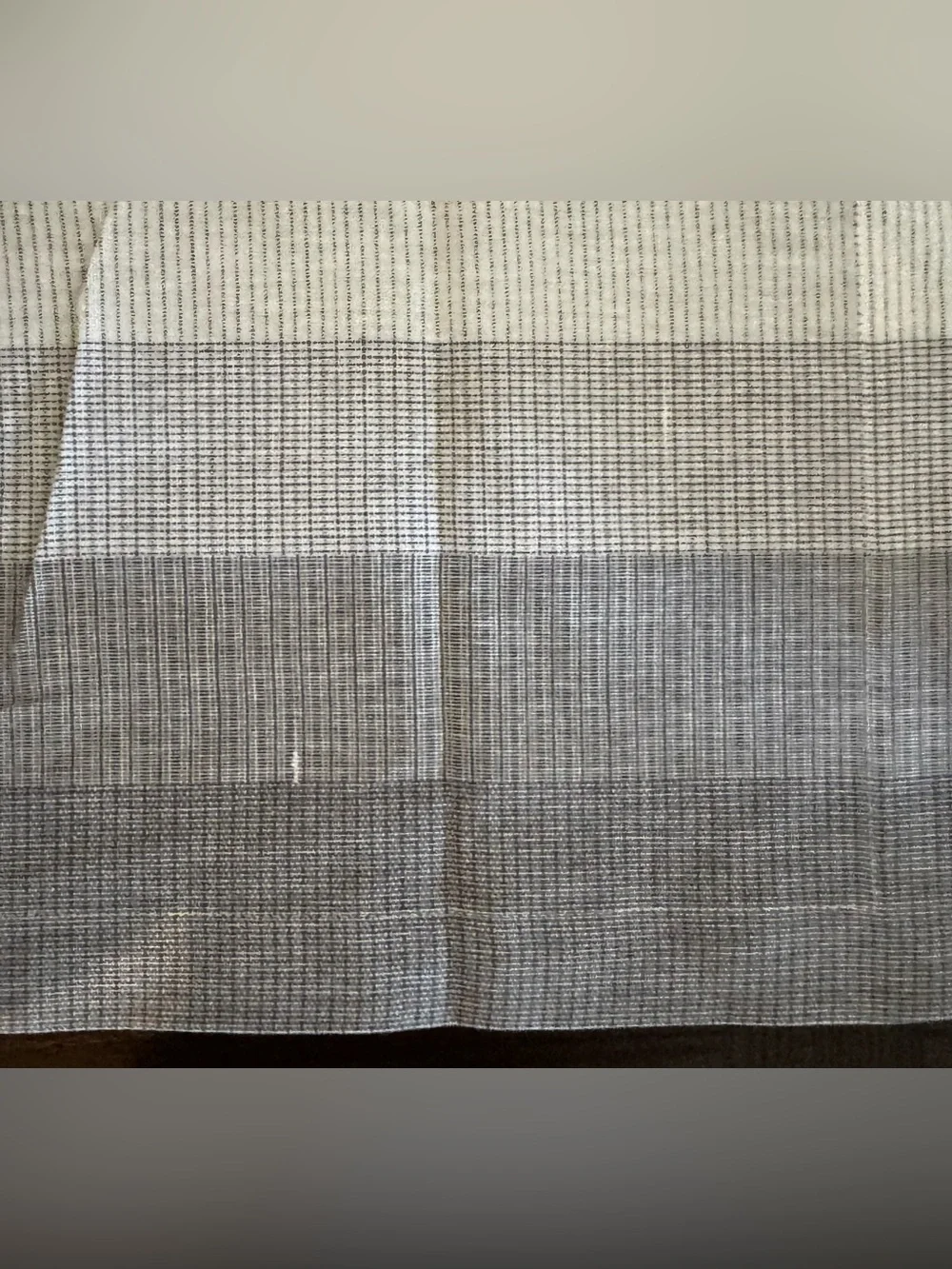 NWOT Williams Sonoma ombré slub stripe napkin set of 4 gray white casual